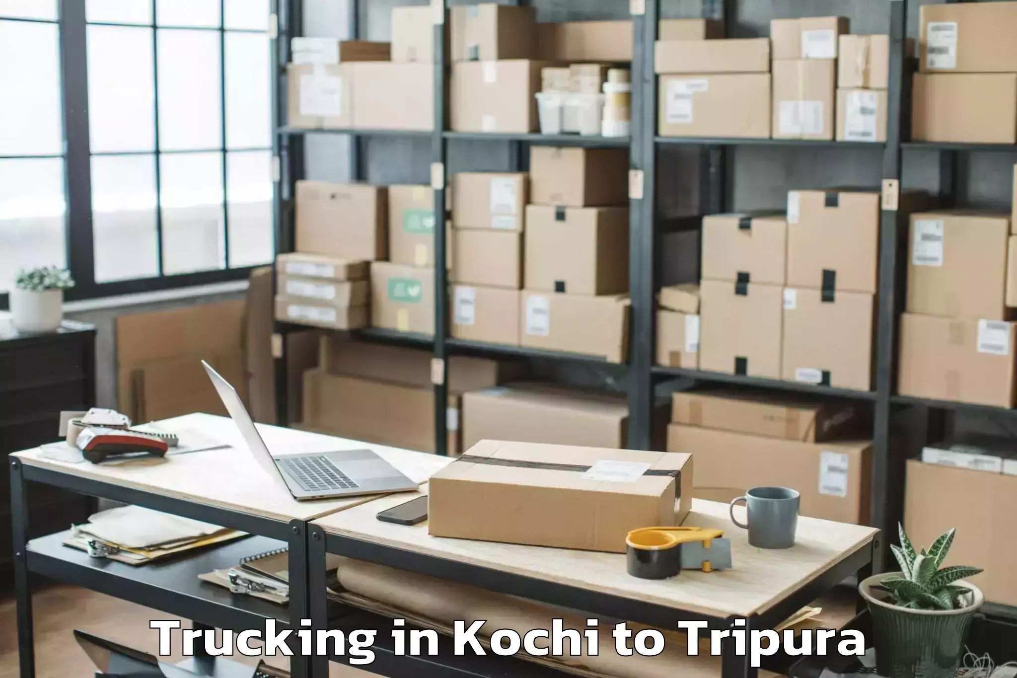 Reliable Kochi to Kamalpur Trucking